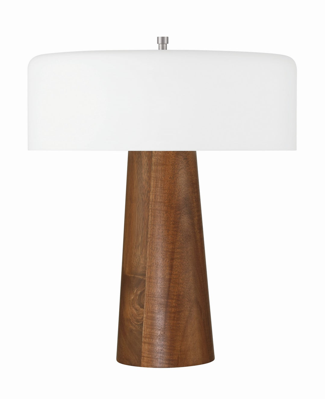 Wooden Base LED Table Lamp in Walnut - available from The Lighting Shoppe, trusted by Canadian homeowners