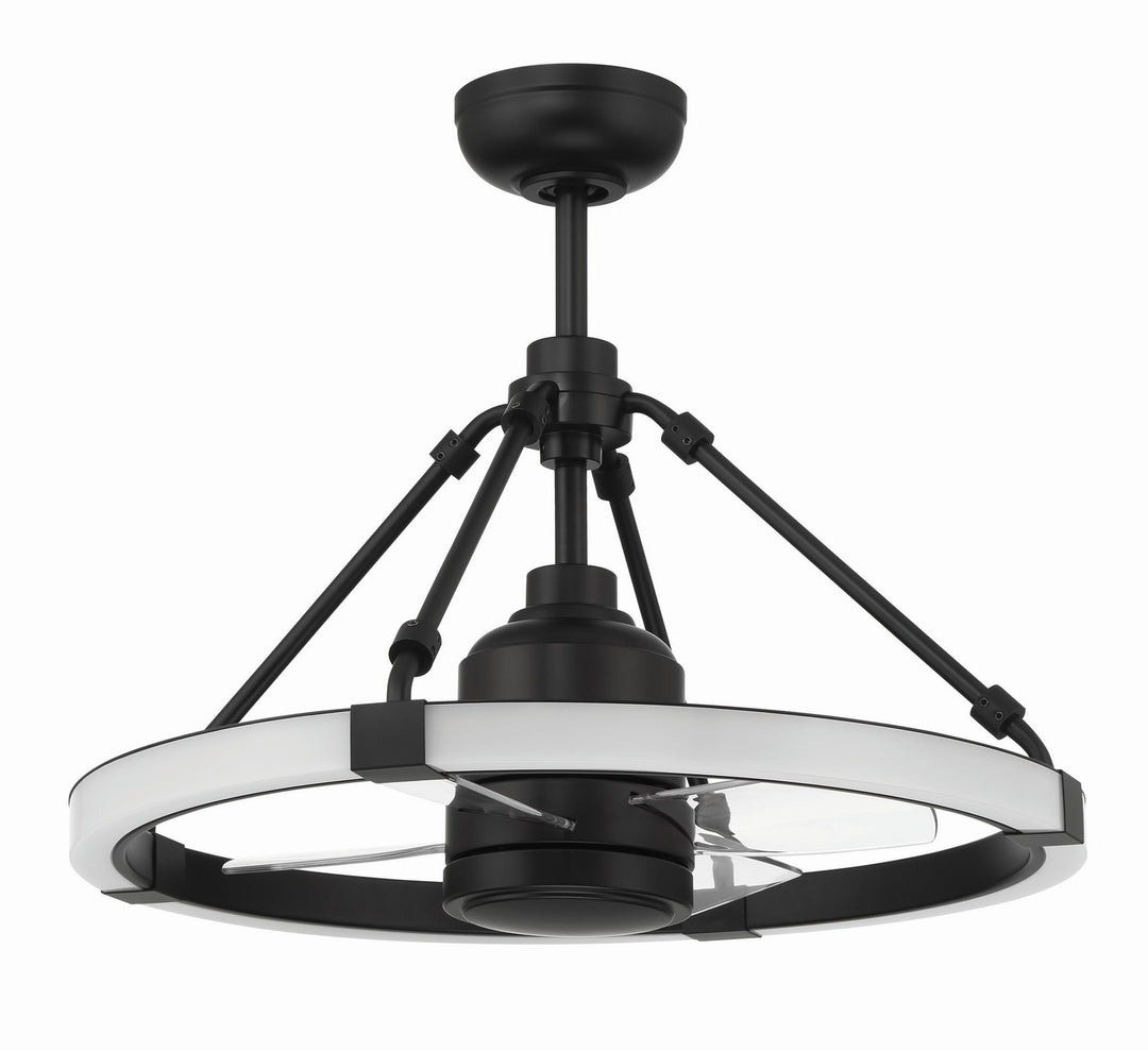 Levy 19"Ceiling Fan in Flat Black - available from The Lighting Shoppe, trusted by Canadian homeowners