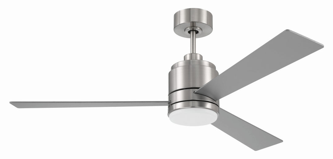 McCoy 3 Blade 52"Ceiling Fan in Brushed Polished Nickel - available from The Lighting Shoppe, trusted by Canadian homeowners