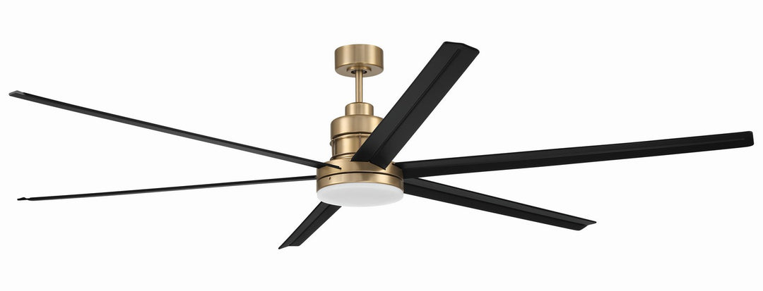 Mondo 80 80"Ceiling Fan in Satin Brass - available from The Lighting Shoppe, trusted by Canadian homeowners