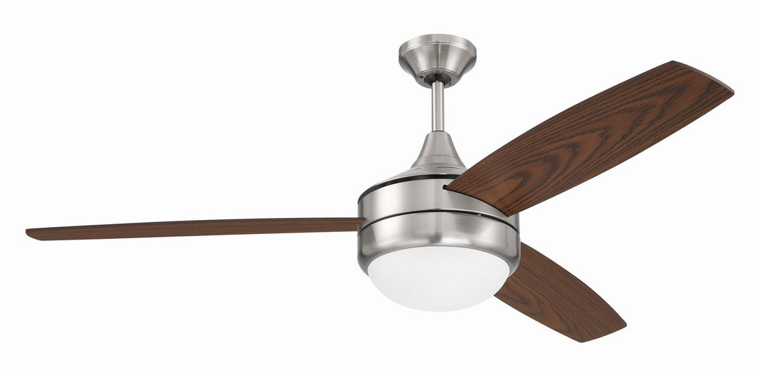 Phaze II 3-Blade 52"Ceiling Fan in Brushed Polished Nickel - available from The Lighting Shoppe, trusted by Canadian homeowners
