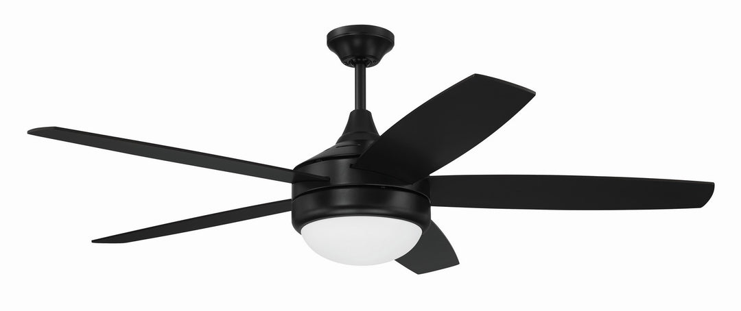 Phaze II 5- Blade 52"Ceiling Fan in Flat Black - available from The Lighting Shoppe, trusted by Canadian homeowners
