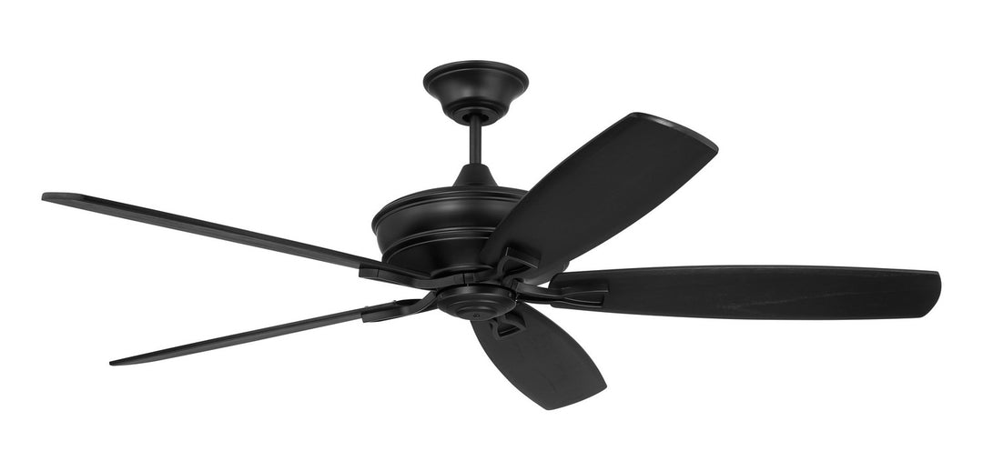 Santori 60 Indoor/Outdoor 60"Ceiling Fan in Flat Black - available from The Lighting Shoppe, trusted by Canadian homeowners