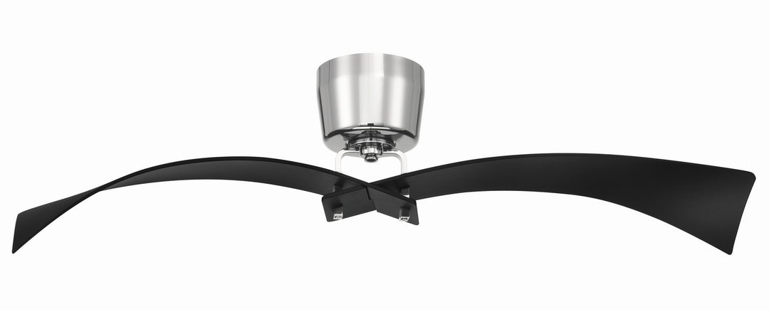Tern 52"Ceiling Fan in Flat Black / Polished Nickel - available from The Lighting Shoppe, trusted by Canadian homeowners
