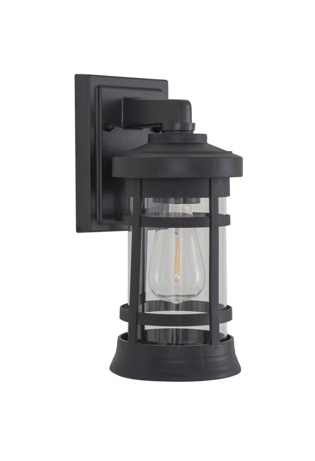 Resilience Lanterns One Light Outdoor Lantern in Textured Black - available from The Lighting Shoppe, trusted by Canadian homeowners