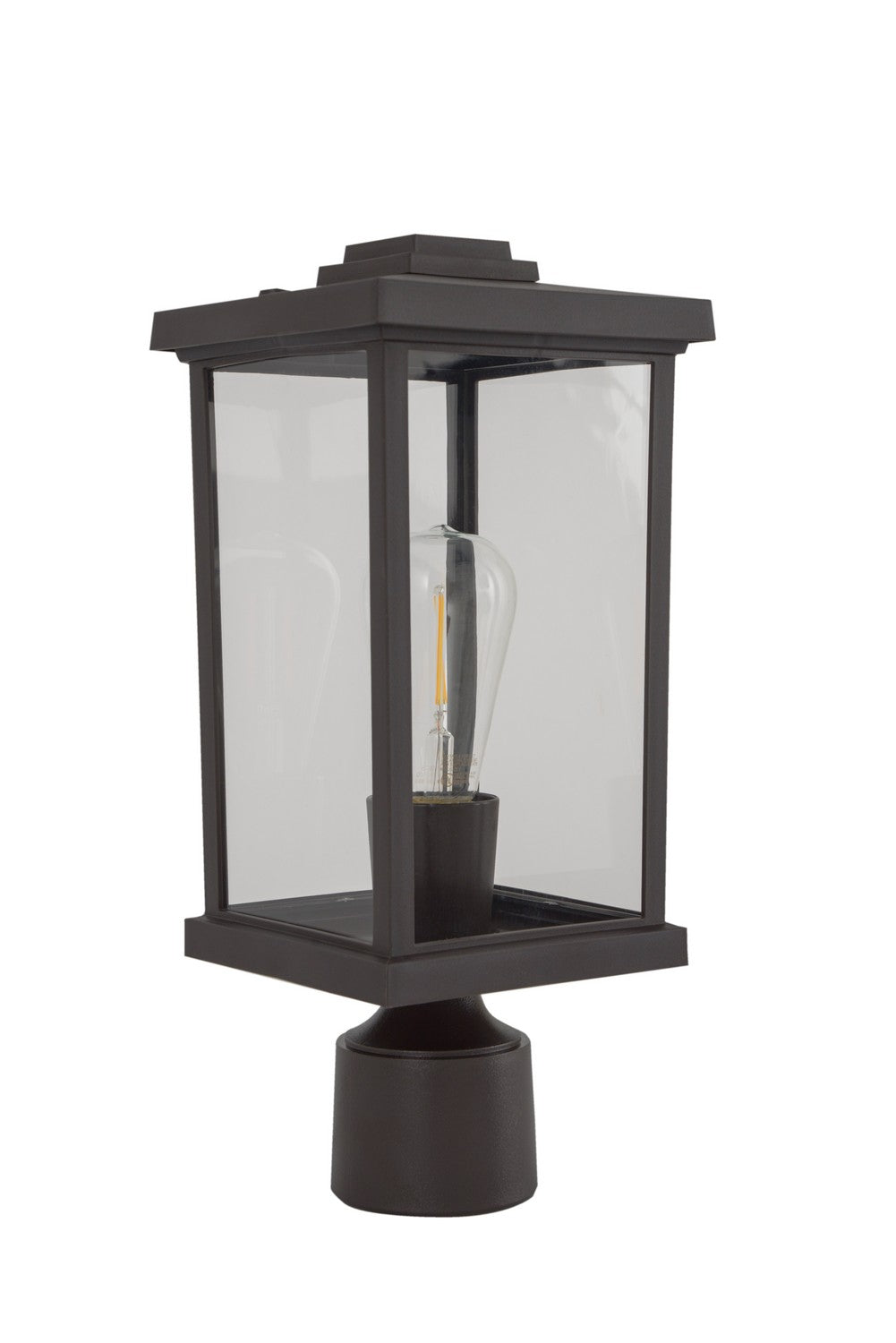 Resilience Lanterns One Light Post Mount in Bronze - available from The Lighting Shoppe, trusted by Canadian homeowners