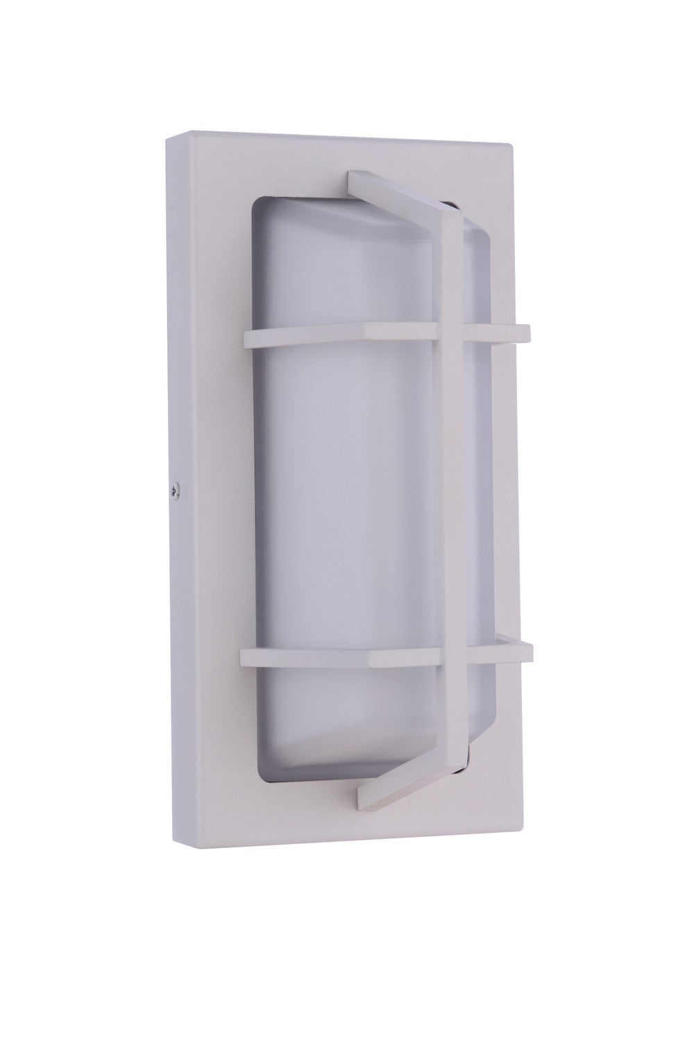 Bulkhead Rectangular One Light Outdoor Bulkhead in Textured White - available from The Lighting Shoppe, trusted by Canadian homeowners