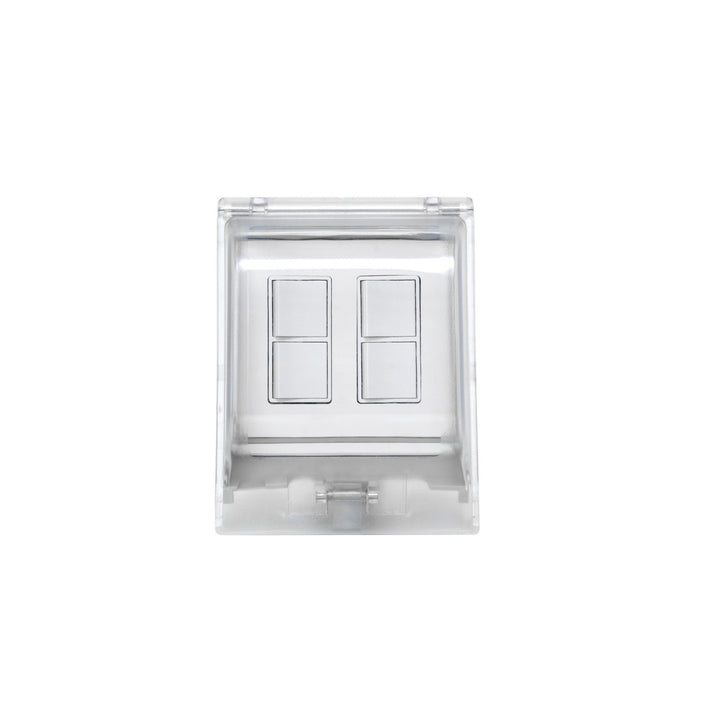 Dual Duplex Switch Weatherproof Flush Mount And Gang Box in White - available from The Lighting Shoppe, trusted by Canadian homeowners