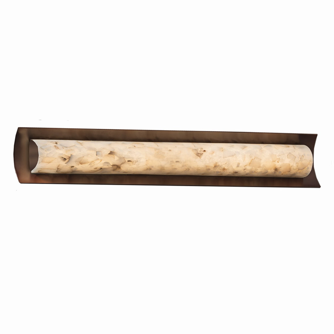 Justice Designs - ALR-8635-DBRZ - LED Linear Bath Bar - Alabaster Rocks - Dark Bronze