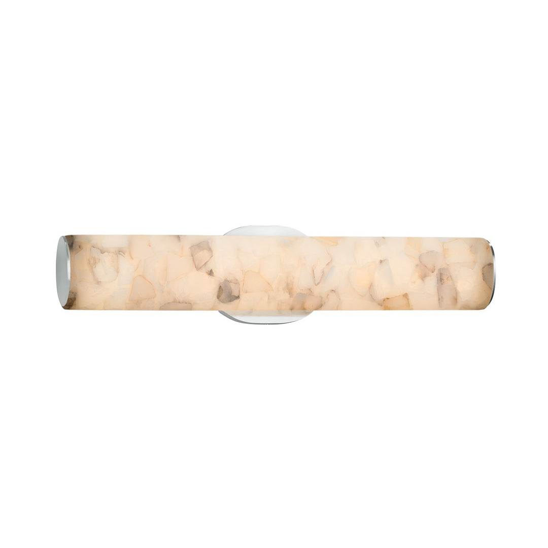 Justice Designs - ALR-8651-CROM - LED Linear Bath Bar - Alabaster Rocks - Polished Chrome