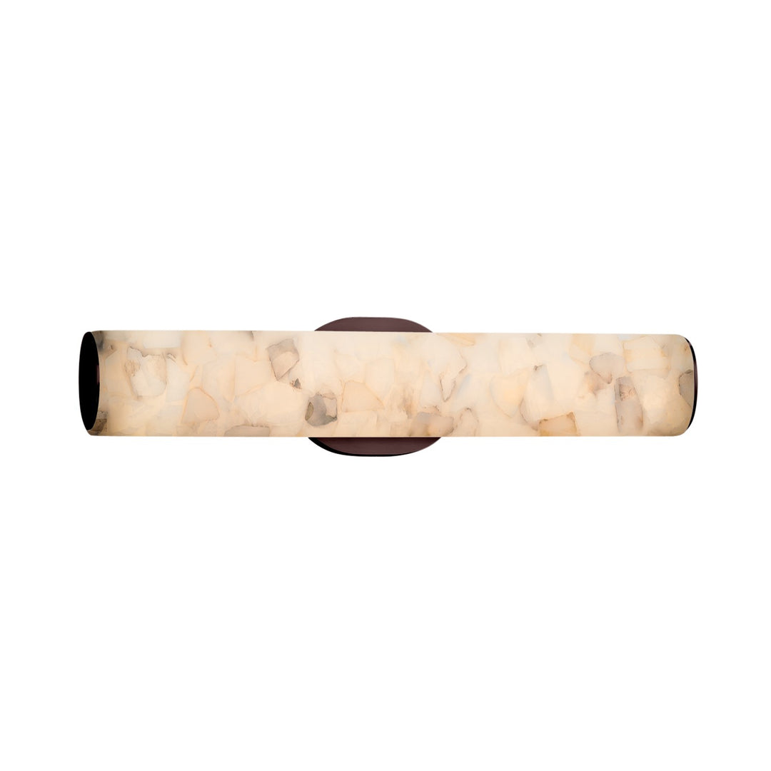 Justice Designs - ALR-8651-DBRZ - LED Linear Bath Bar - Alabaster Rocks - Dark Bronze