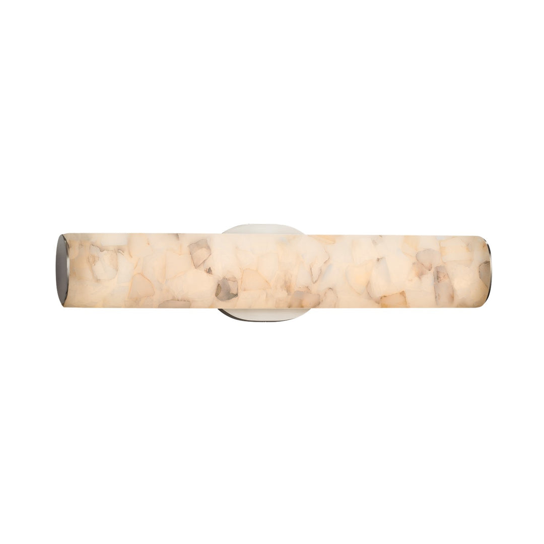 Justice Designs - ALR-8651-NCKL - LED Linear Bath Bar - Alabaster Rocks - Brushed Nickel