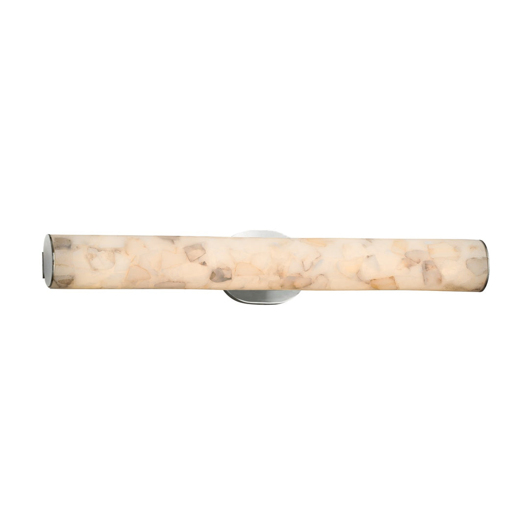 Justice Designs - ALR-8655-NCKL - LED Linear Bath Bar - Alabaster Rocks - Brushed Nickel