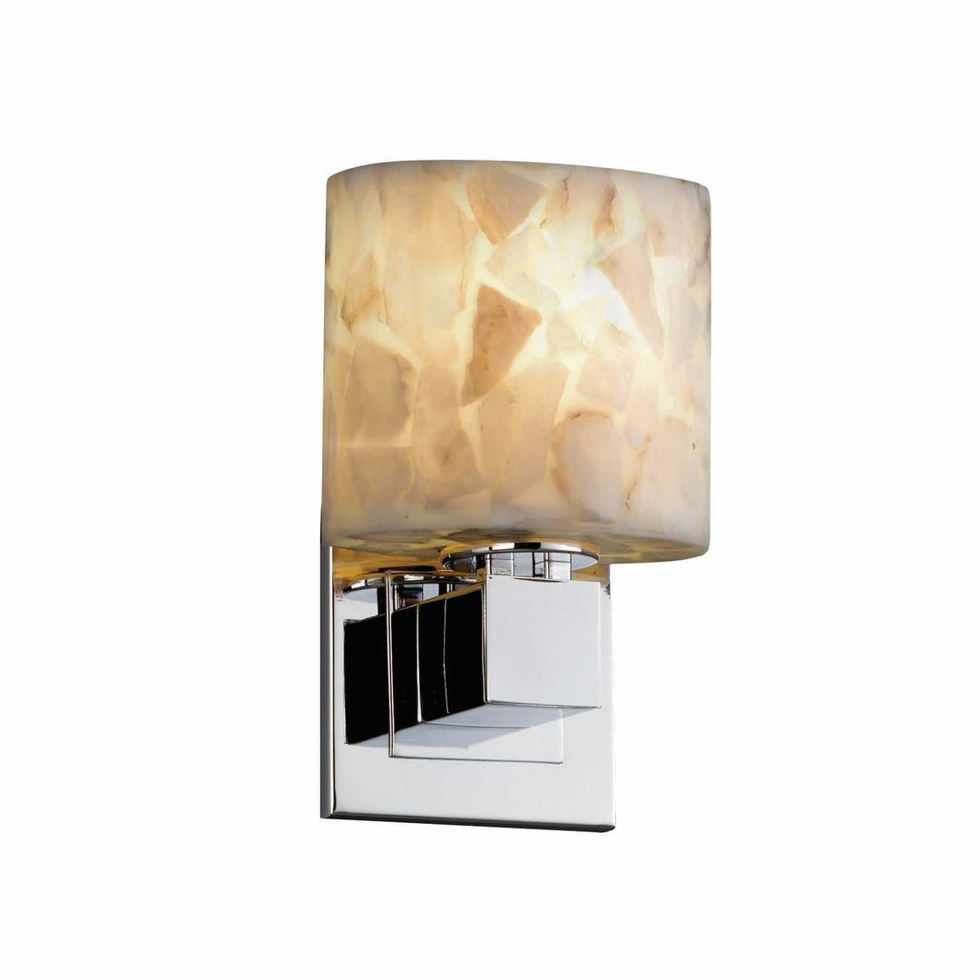 Alabaster Rocks LED Wall Sconce in Polished Chrome Justice Designs