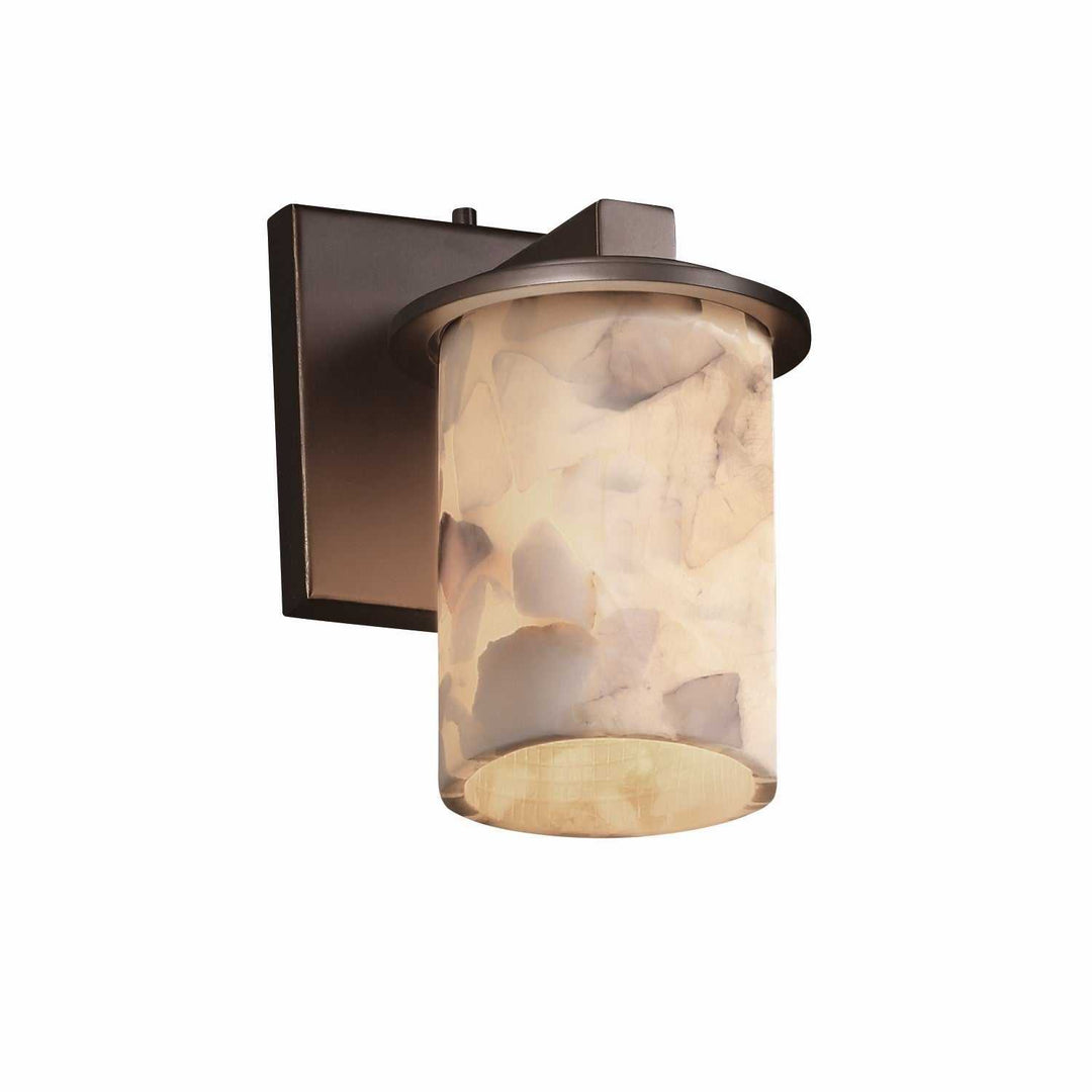Alabaster Rocks LED Wall Sconce in Dark Bronze Justice Designs