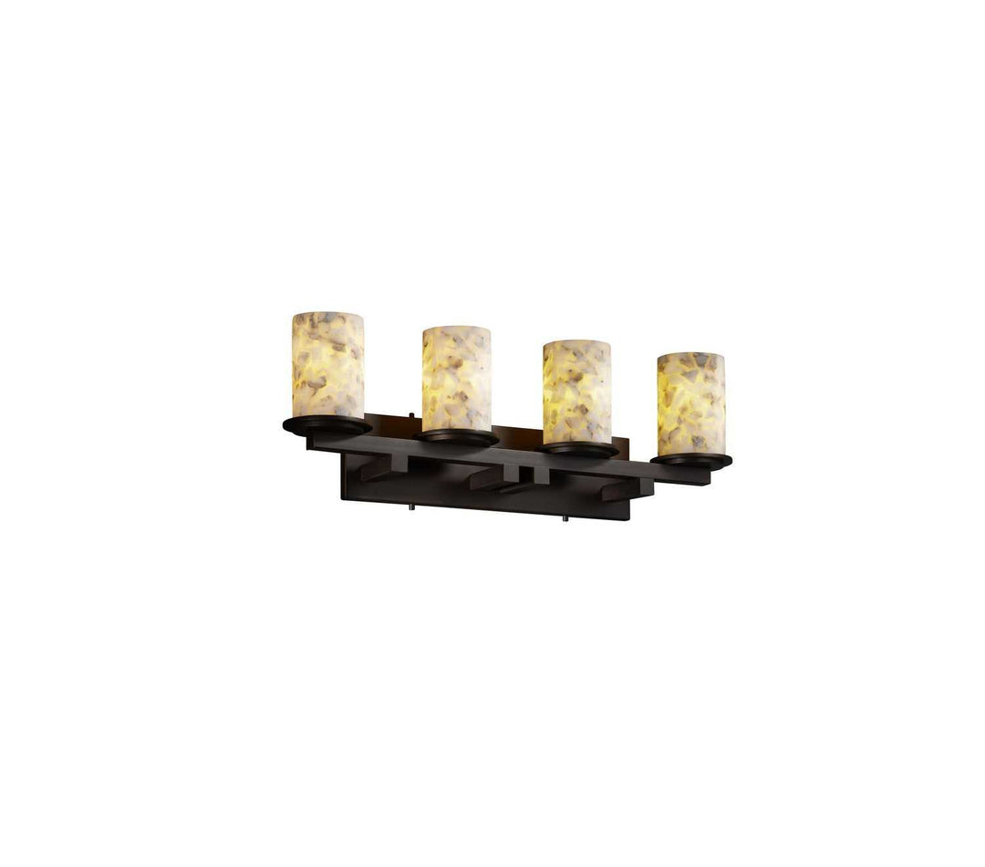 Alabaster Rocks LED Bath Bar in Dark Bronze Justice Designs