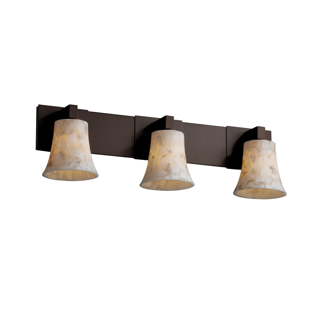 Justice Designs - ALR-8923-20-DBRZ-LED3-2100 - LED Bath Bar - Alabaster Rocks - Dark Bronze