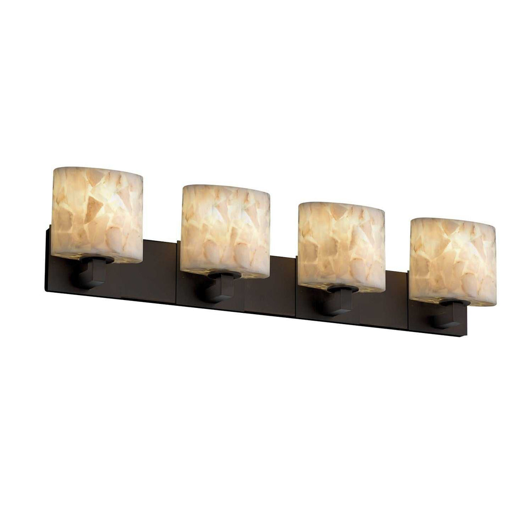 Alabaster Rocks LED Bath Bar in Dark Bronze Justice Designs