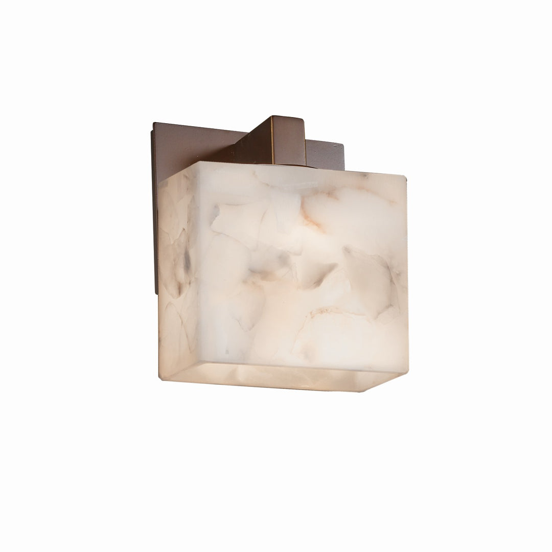 Justice Designs - ALR-8931-55-DBRZ - One Light Wall Sconce - Alabaster Rocks - Dark Bronze