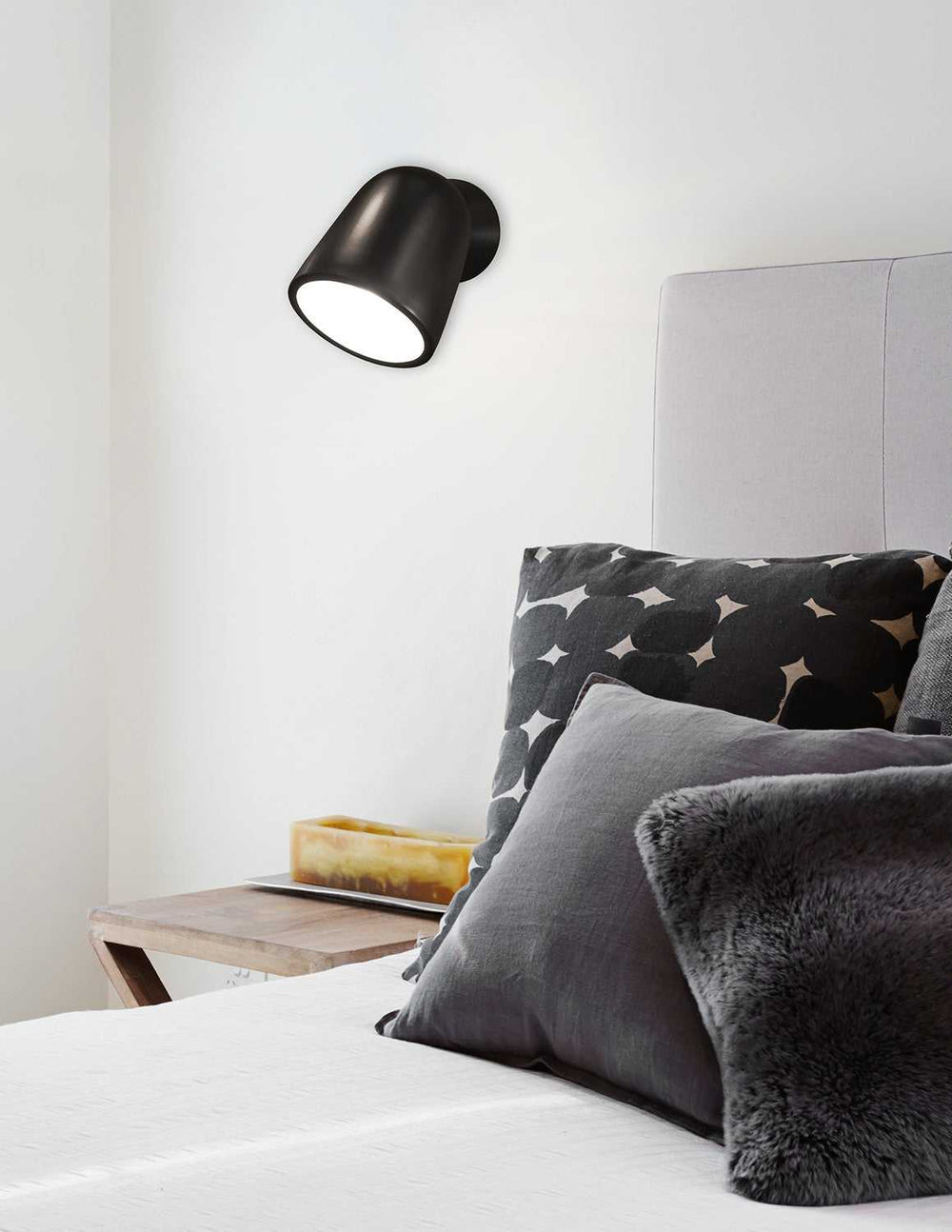 Ambiance LED Wall Sconce in Carbon - Matte Black Justice Designs