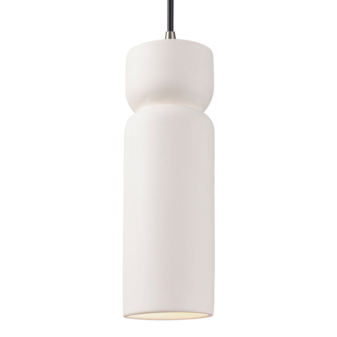 Justice Designs - CER-6510-BIS-NCKL-BKCD-LED1-700 - LED Pendant - Radiance - Bisque