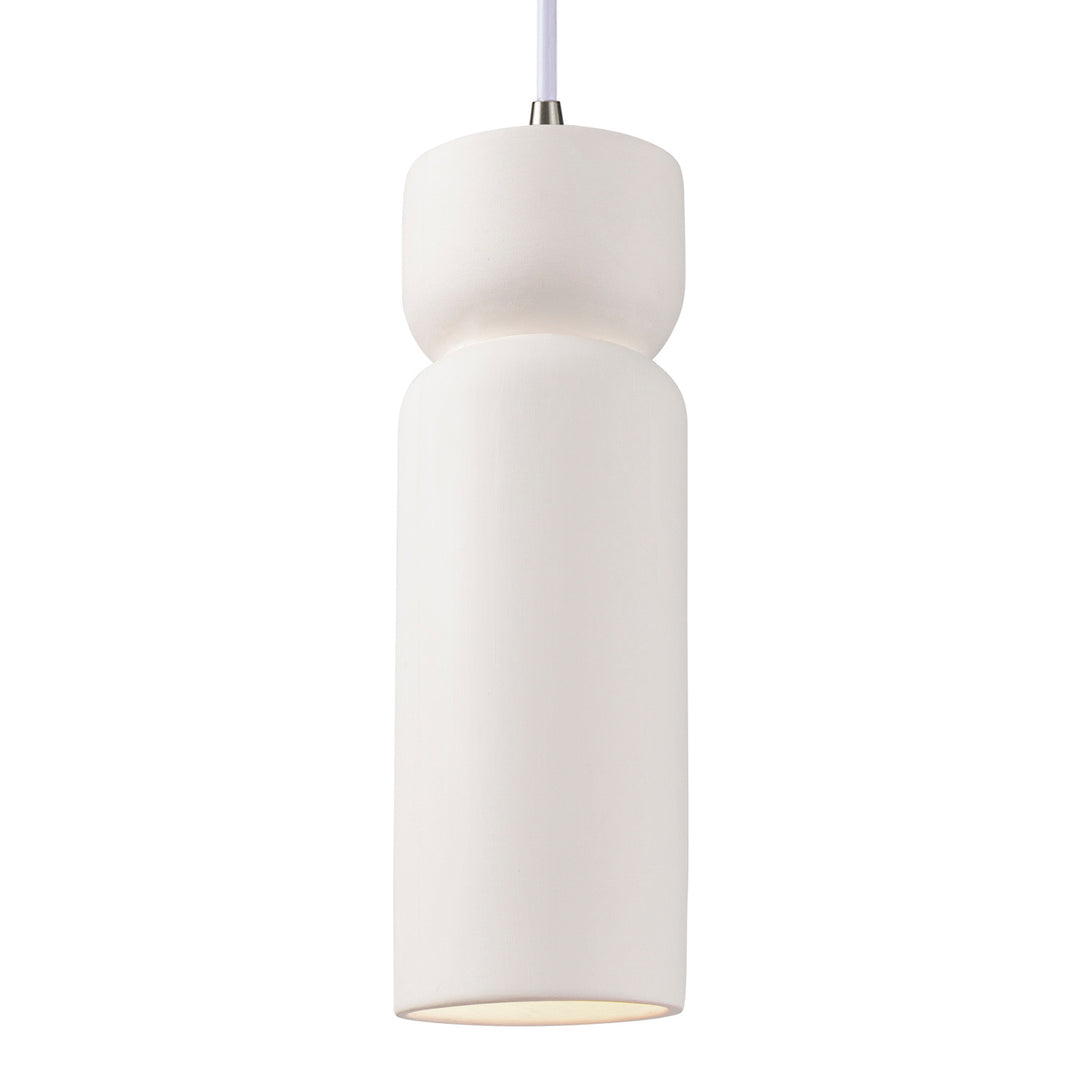 Justice Designs - CER-6510-BIS-NCKL-WTCD-LED1-700 - LED Pendant - Radiance - Bisque