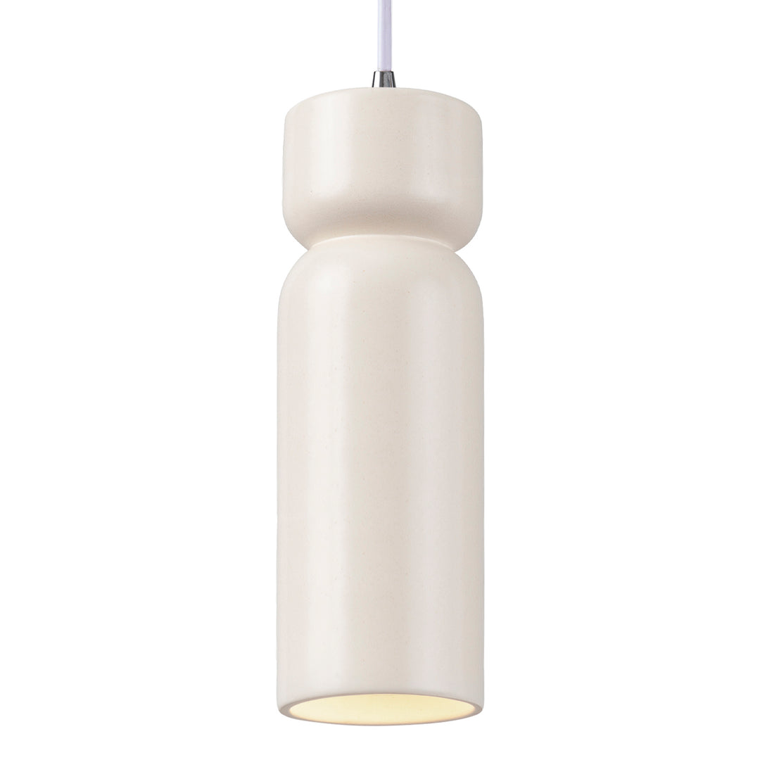 Justice Designs - CER-6510-MAT-CROM-WTCD-LED1-700 - LED Pendant - Radiance - Matte White