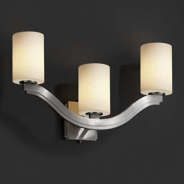 Clouds LED Outdoor Wall Sconce in Matte Black Justice Designs