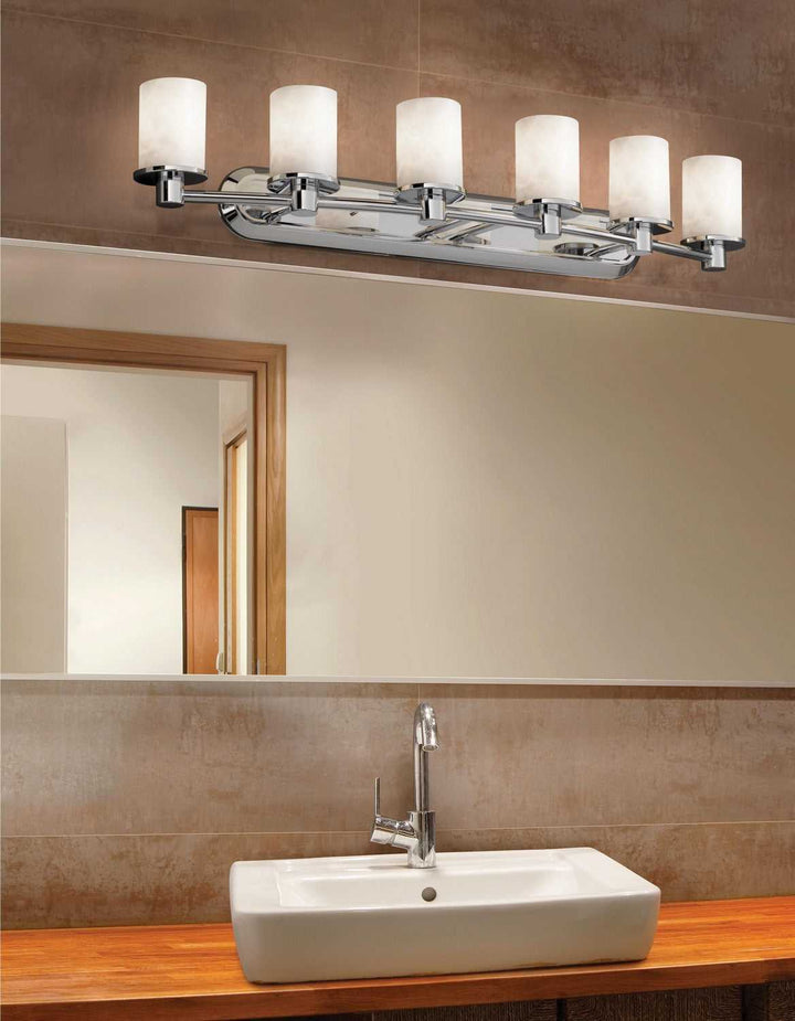 Clouds LED Bath Bar in Brushed Nickel Justice Designs