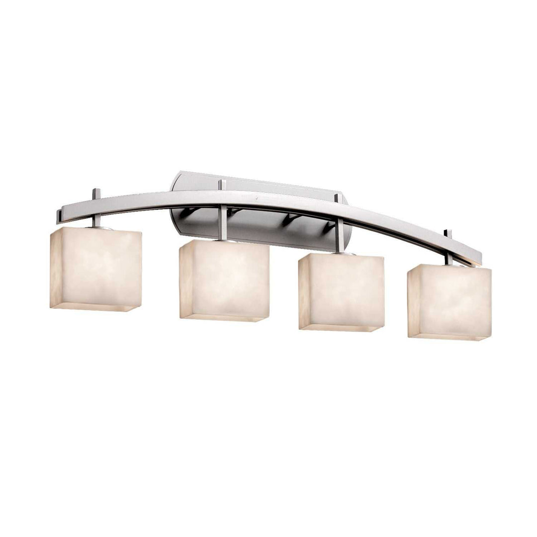 Clouds Four Light Bath Bar in Brushed Nickel Justice Designs