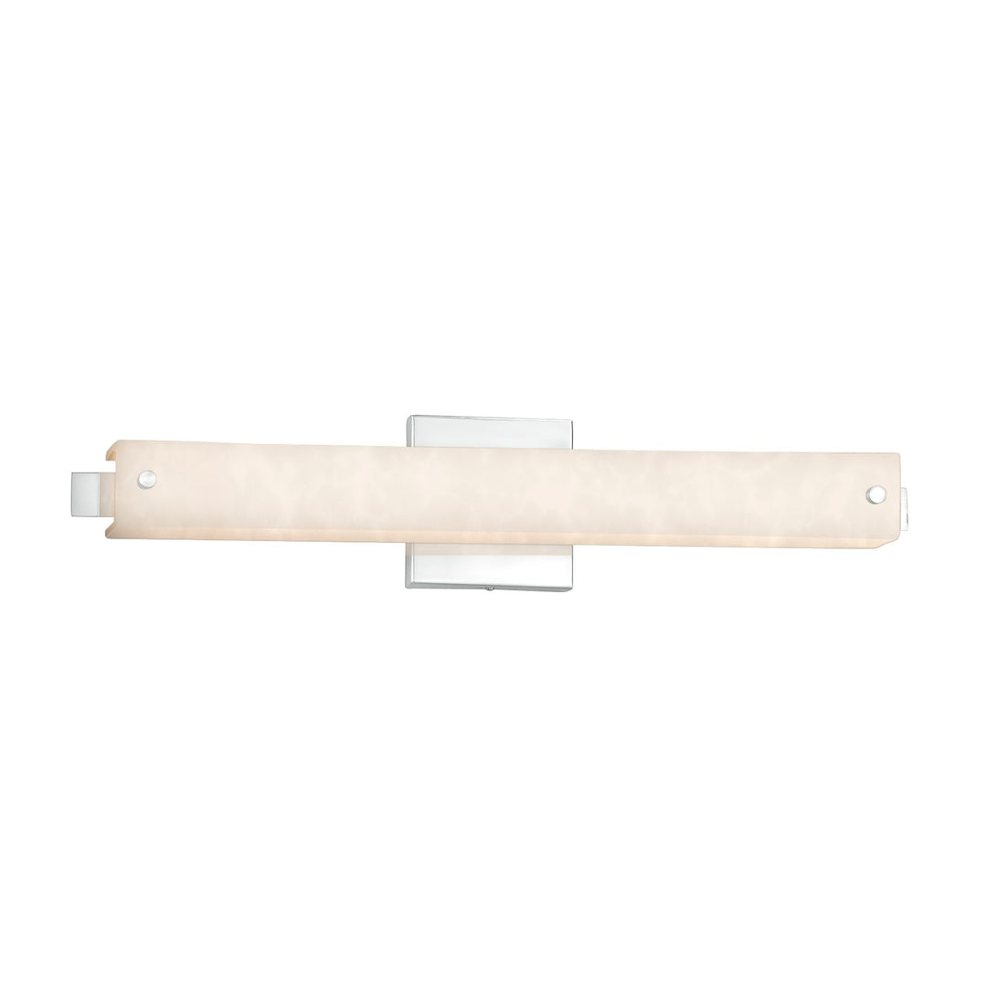 Justice Designs - CLD-8681-CROM - LED Linear Bath Bar - Clouds - Polished Chrome