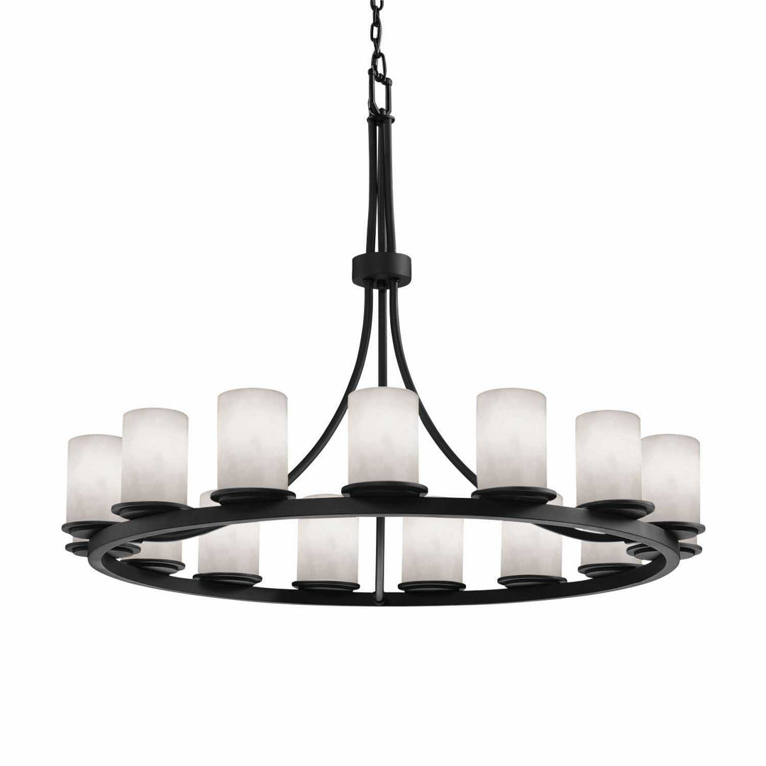 Clouds LED Chandelier in Matte Black Justice Designs