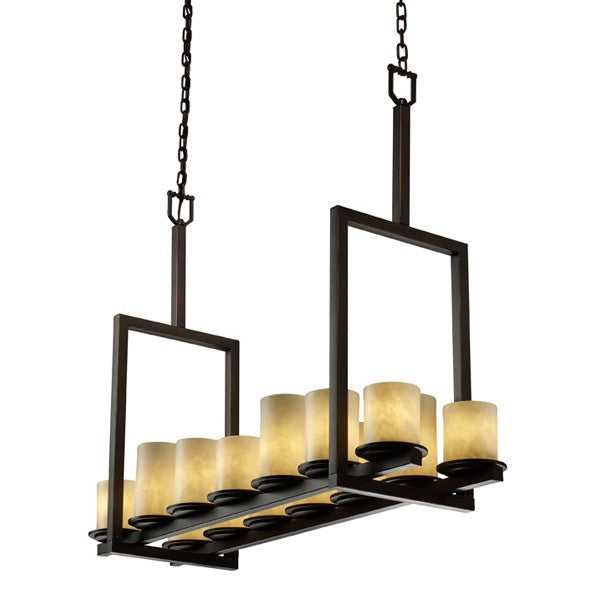 Clouds LED Chandelier in Dark Bronze Justice Designs