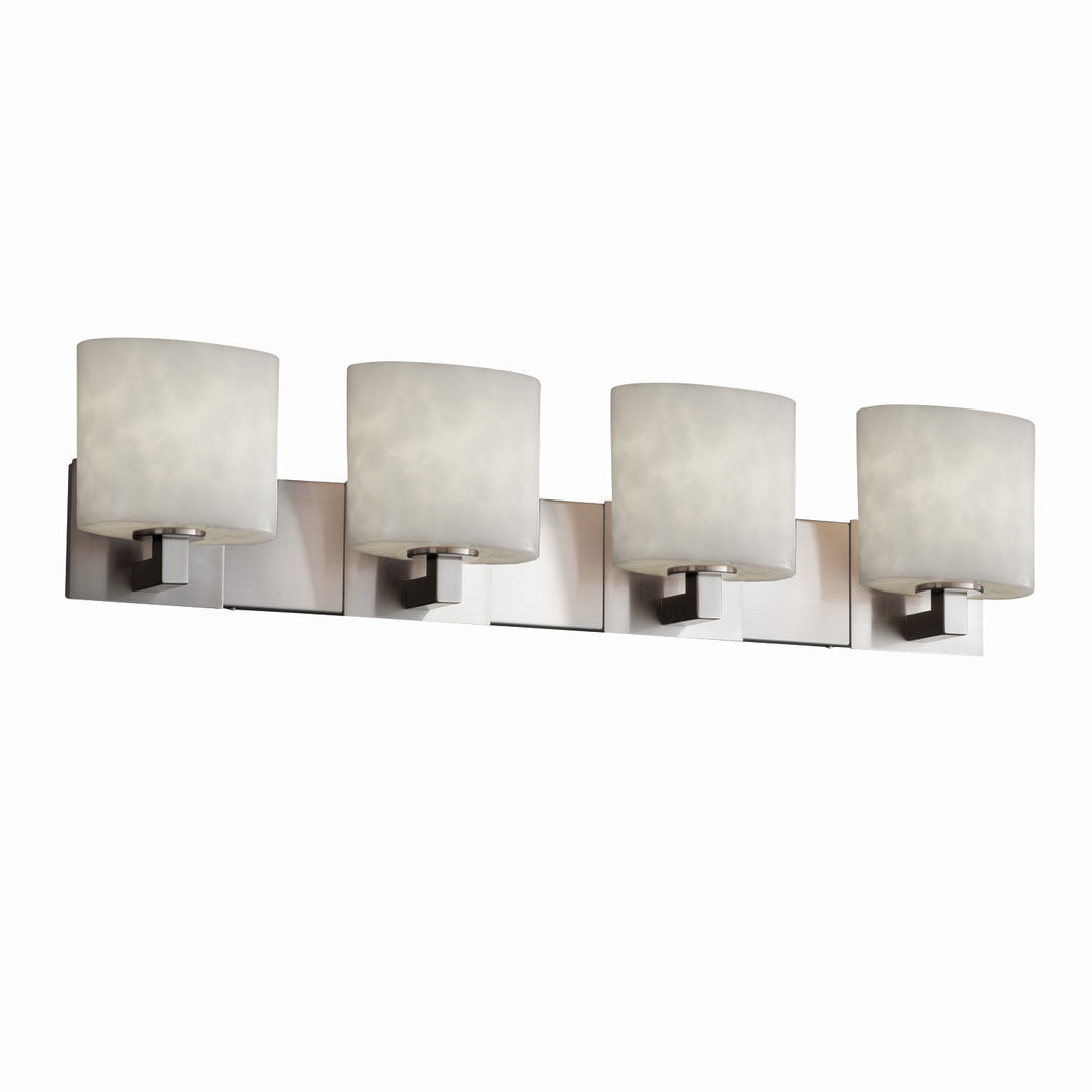 Justice Designs - CLD-8924-30-NCKL-LED4-2800 - LED Bath Bar - Clouds - Brushed Nickel