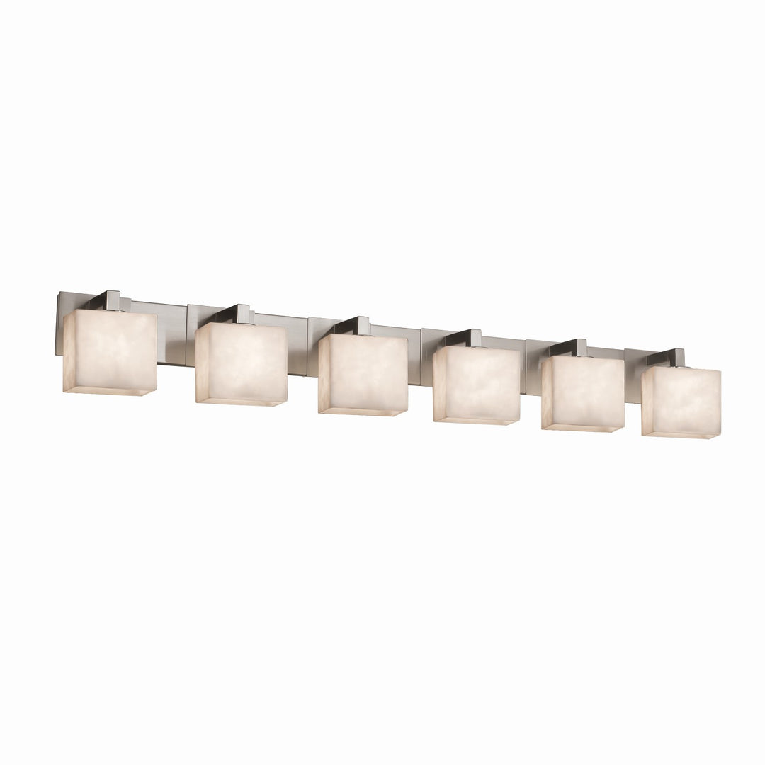 Justice Designs - CLD-8926-55-NCKL-LED6-4200 - LED Bath Bar - Clouds - Brushed Nickel