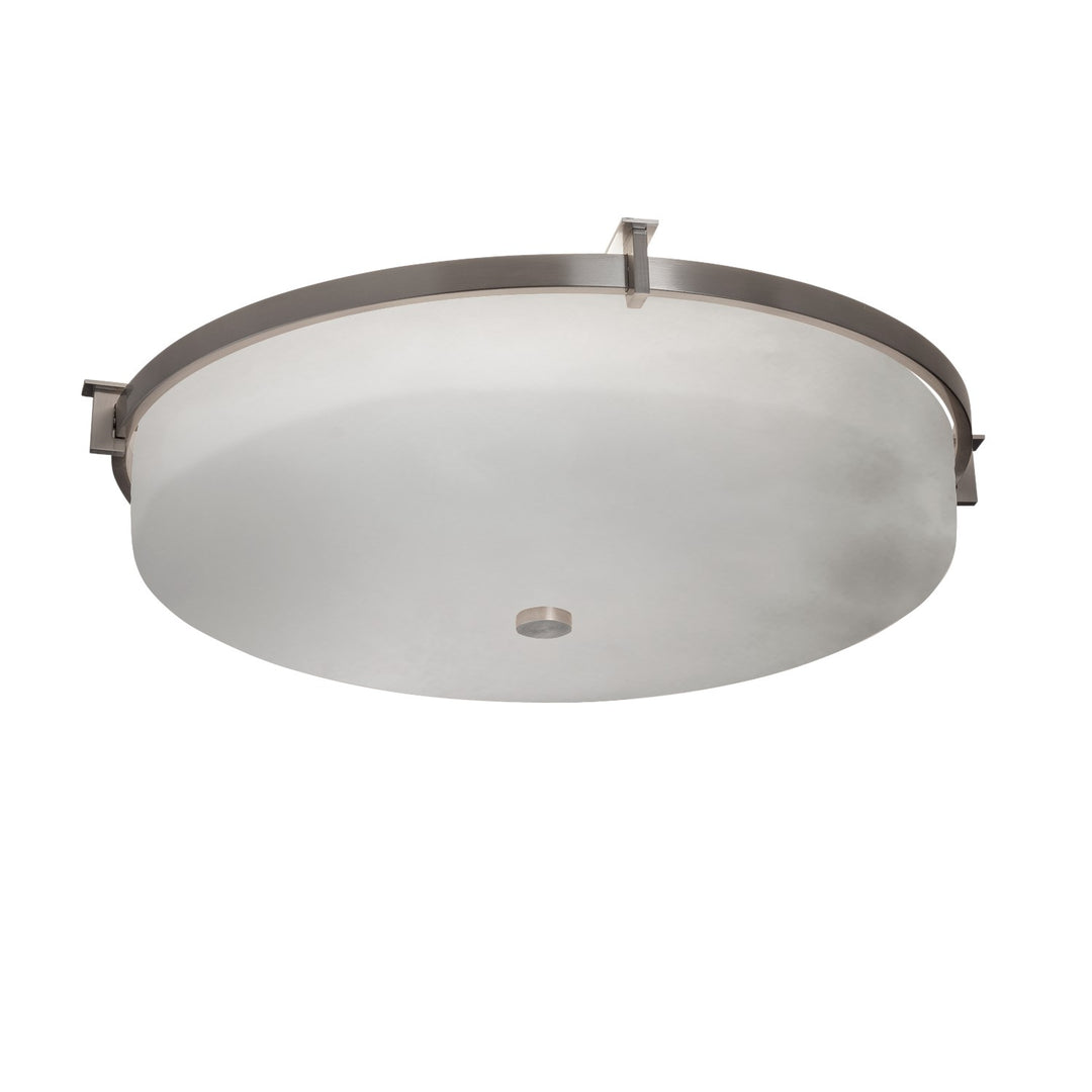 Justice Designs - CLD-8988-NCKL - LED Flush-Mount - Clouds - Brushed Nickel