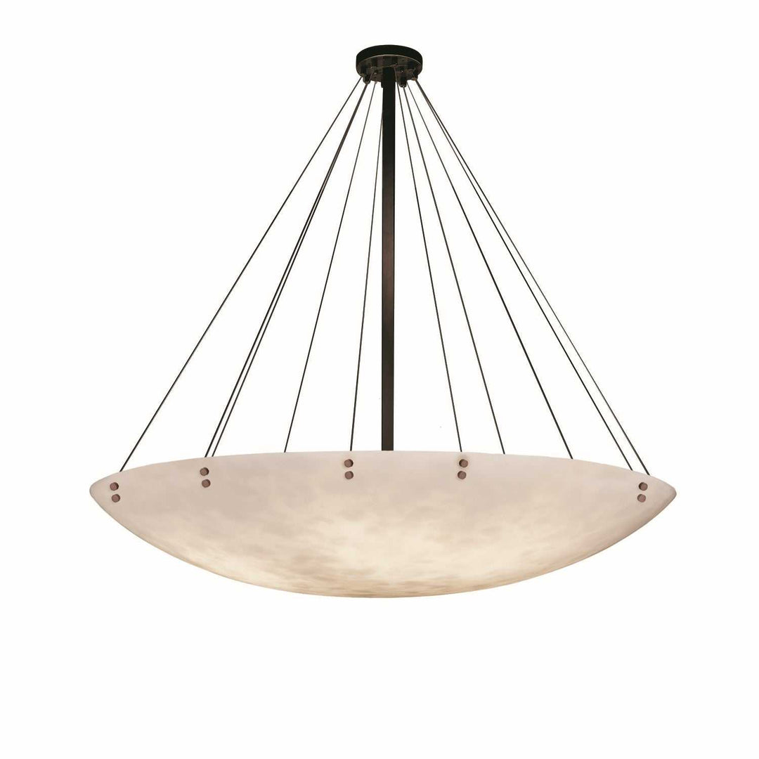 Clouds 16 Light Pendant in Dark Bronze Justice Designs