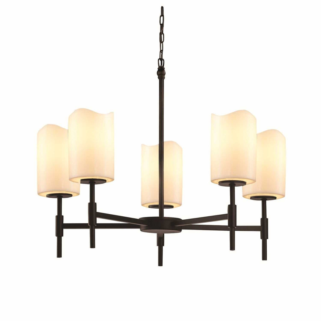 CandleAria LED Chandelier in Matte Black Justice Designs