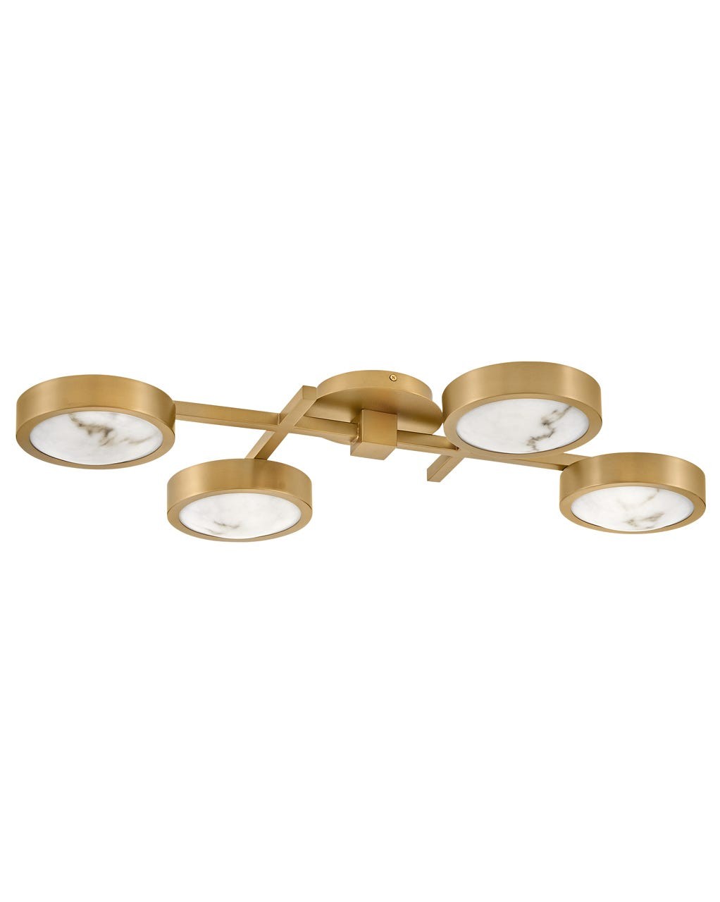 Cava LED Flush Mount in Lacquered Brass - available from The Lighting Shoppe, trusted by Canadian homeowners