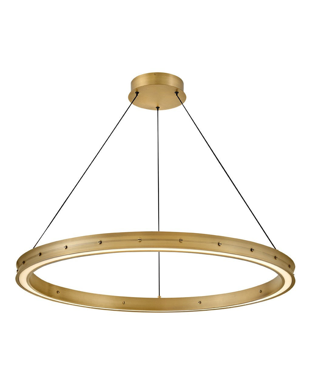 Althea LED Chandelier in Lacquered Brass - available from The Lighting Shoppe, trusted by Canadian homeowners