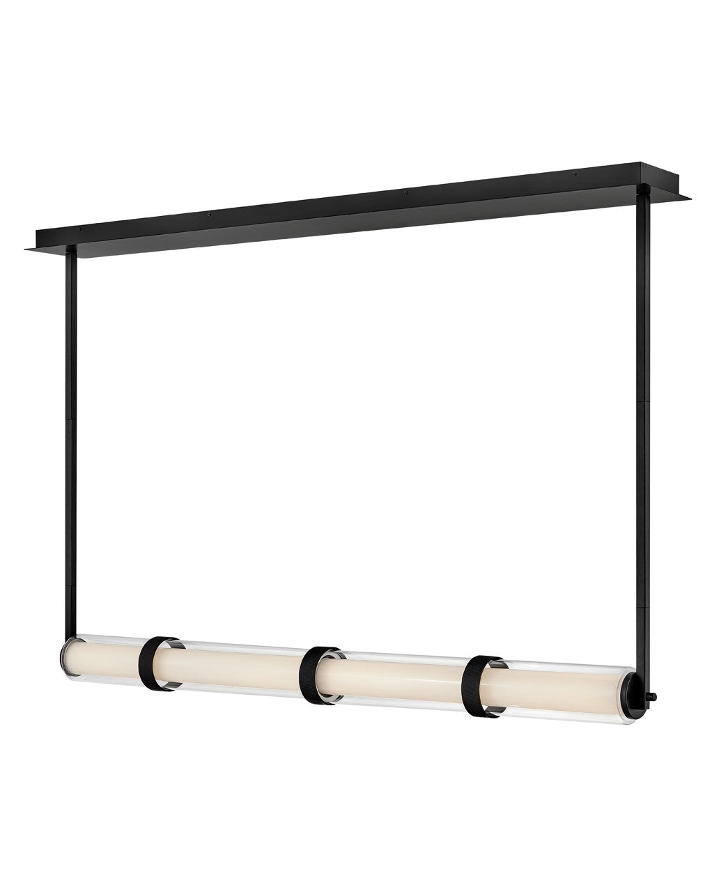 Cy LED Linear Pendant in Black - available from The Lighting Shoppe, trusted by Canadian homeowners