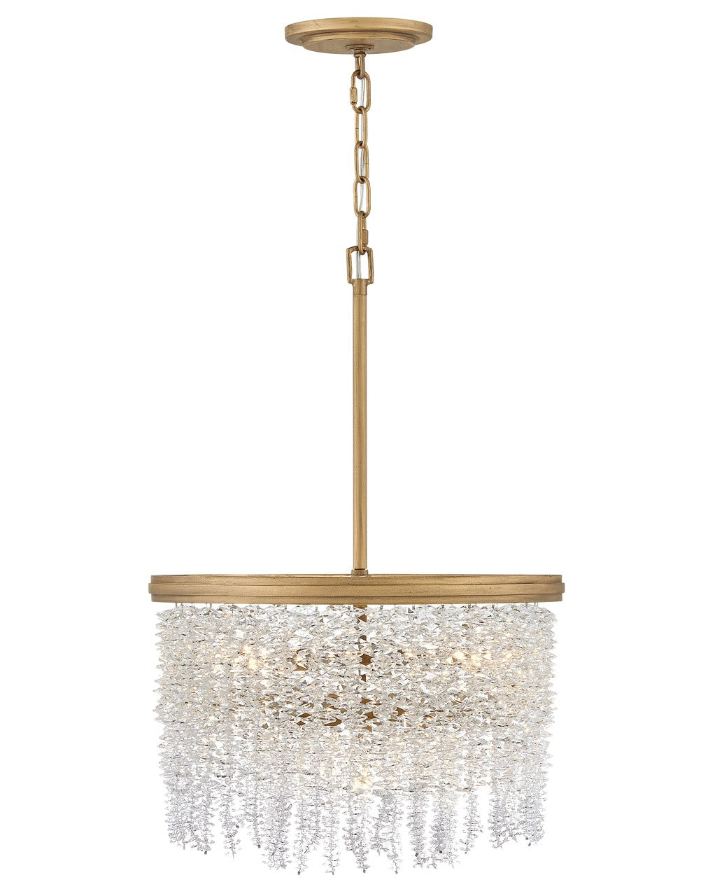 Rubina LED Convertible Semi-Flush Mount in Burnished Gold - available from The Lighting Shoppe, trusted by Canadian homeowners