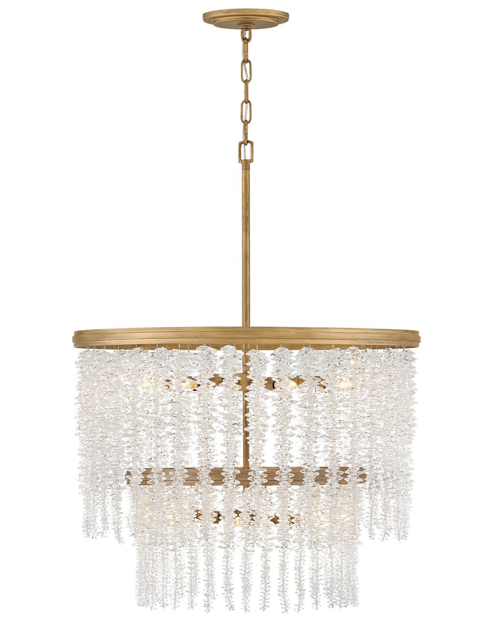 Rubina LED Chandelier in Burnished Gold - available from The Lighting Shoppe, trusted by Canadian homeowners