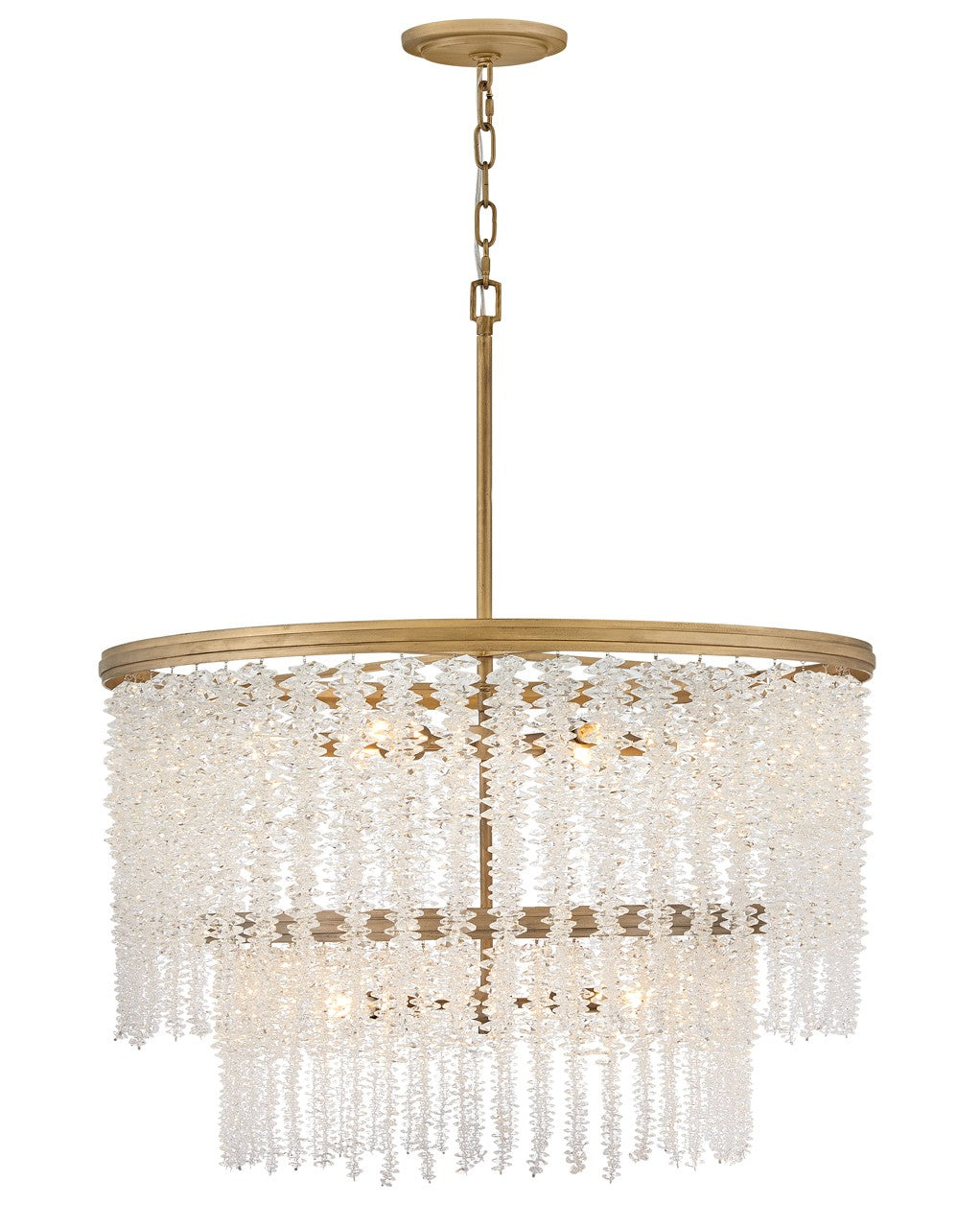 Rubina LED Chandelier in Burnished Gold - available from The Lighting Shoppe, trusted by Canadian homeowners