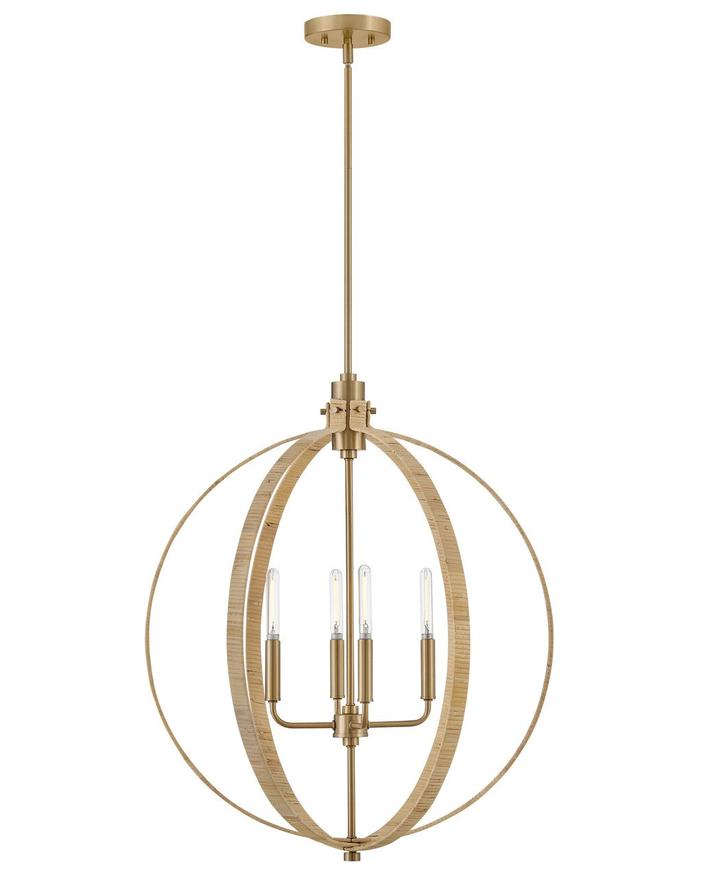 Lark Canada - 83554LCB-BAM - LED Chandelier - Fallon - Lacquered Brass