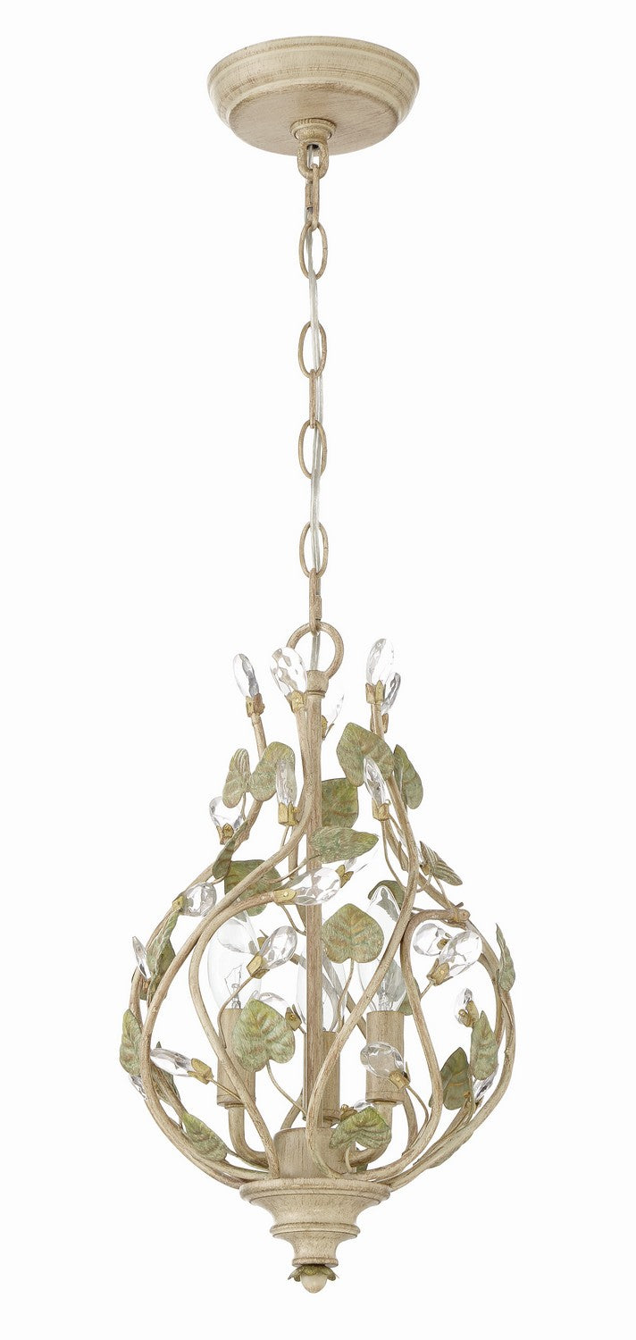 Josie Three Light Mini Chandelier in Champagne Green Tea - available from The Lighting Shoppe, trusted by Canadian homeowners