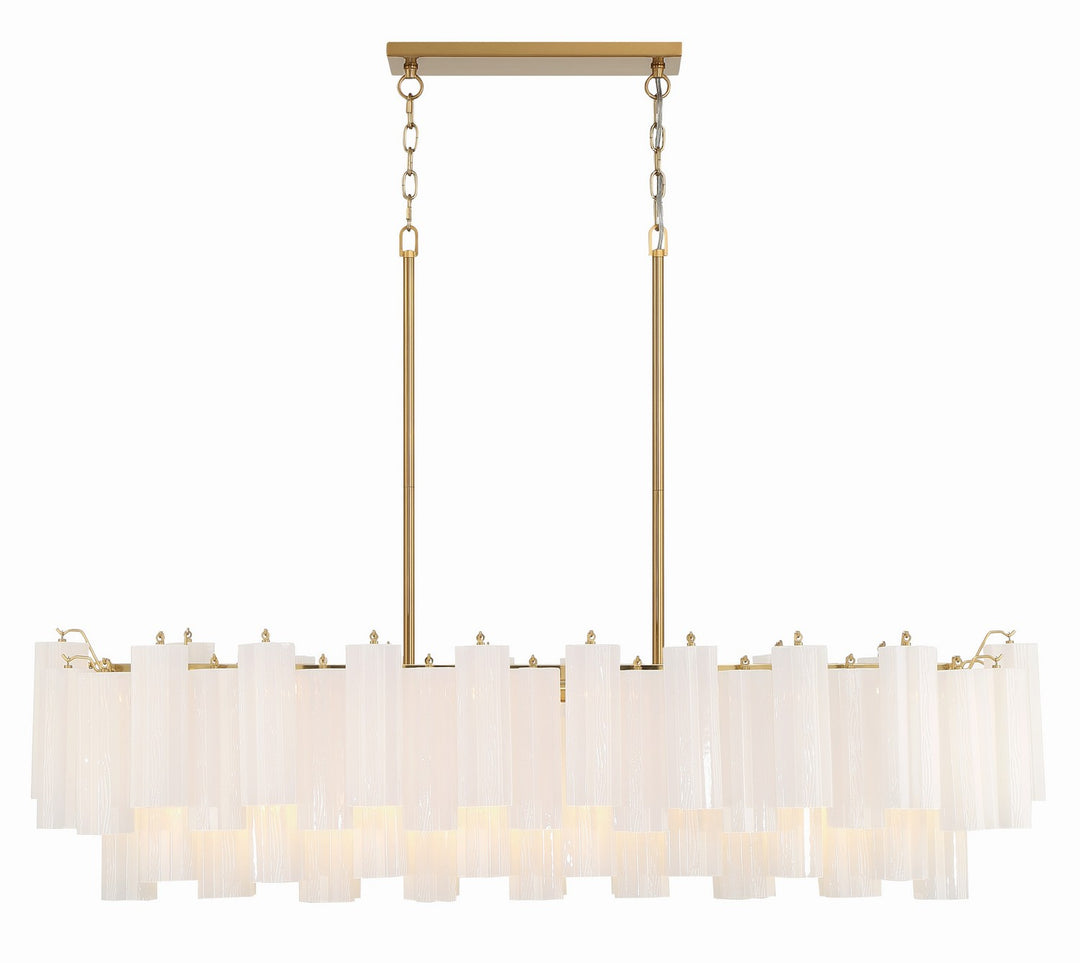 Addis 14 Light Chandelier in Aged Brass - available from The Lighting Shoppe, trusted by Canadian homeowners