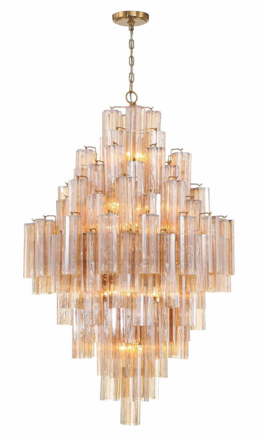 Addis 20 Light Chandelier in Aged Brass - available from The Lighting Shoppe, trusted by Canadian homeowners