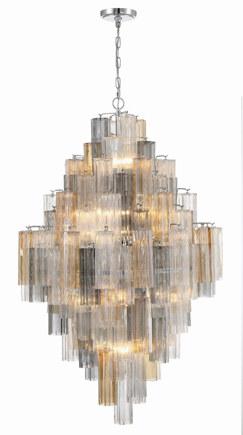 Addis 20 Light Chandelier in Polished Chrome - available from The Lighting Shoppe, trusted by Canadian homeowners