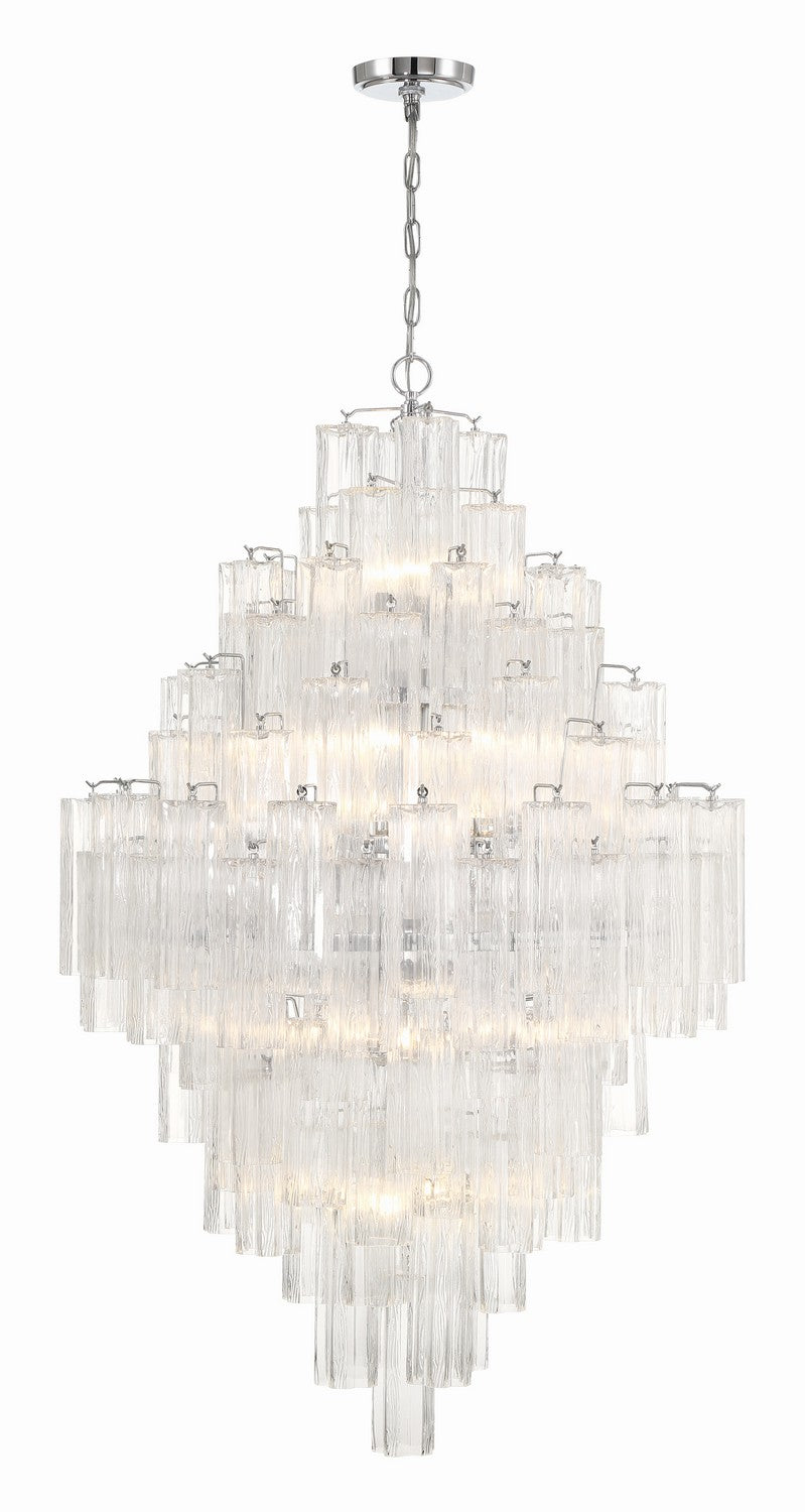 Addis 20 Light Chandelier in Polished Chrome - available from The Lighting Shoppe, trusted by Canadian homeowners